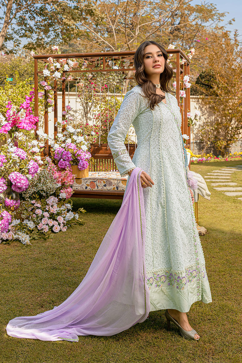 Fatima Khan | Best Sellers 24 | MINT CHIKAN ANGHARKA - Official Fatima Khan stockist in UK - Sakeena London