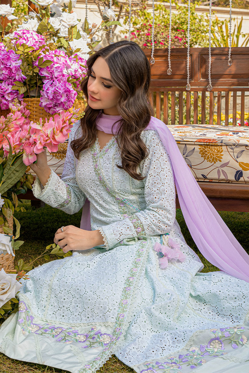 Fatima Khan | Best Sellers 24 | MINT CHIKAN ANGHARKA - Official Fatima Khan stockist in UK - Sakeena London