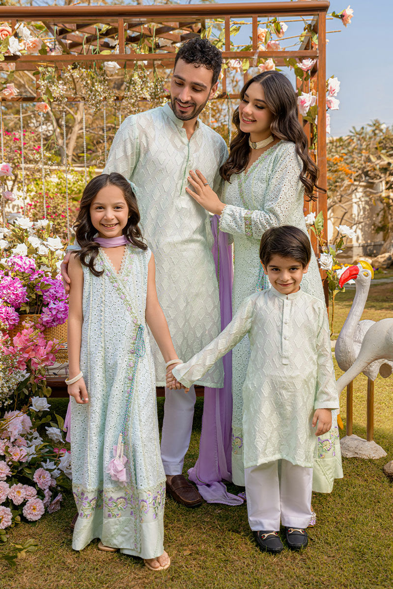 Fatima Khan | Best Sellers 24 | MINT CHIKAN ANGHARKA - Official Fatima Khan stockist in UK - Sakeena London