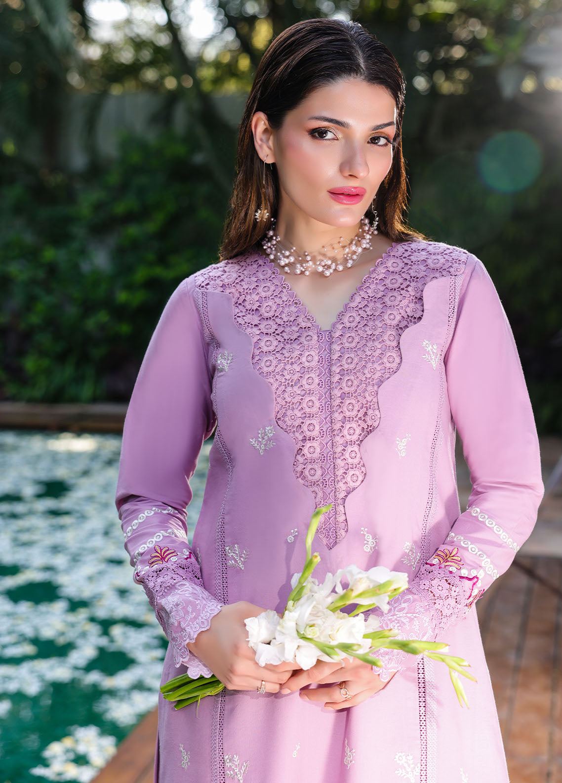Sahane | Lovent Embroidered Pret 25 | ME23002 Helena - Official Sahane stockist in UK - Sakeena London