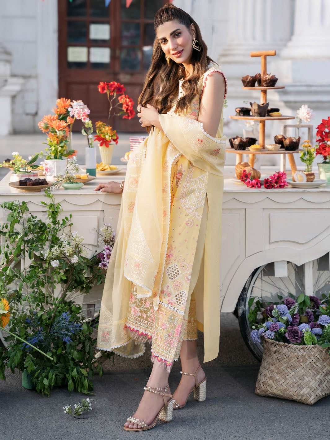 Bin Ilyas | Clara Embroidered Lawn 24 | 212 - B - Official Bin Ilyas stockist in UK - Sakeena London