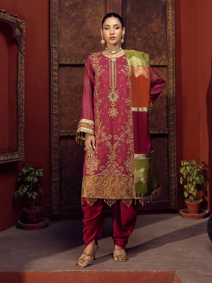 Salitex | Signature Festive Chiffon | SUNW6JI017UT - Official Salitex stockist in UK - Sakeena London