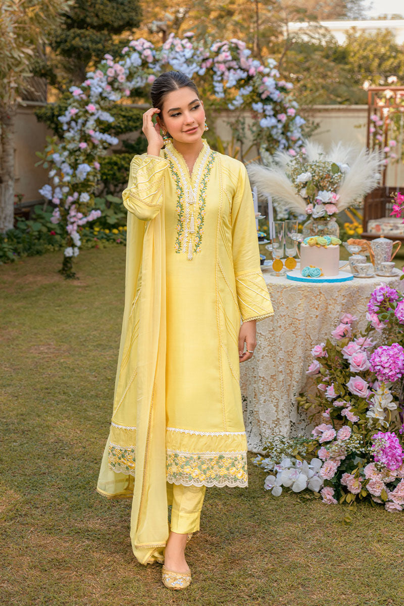 Fatima Khan | Luxury Pret 24 | VIVID YELLOW - Official Fatima Khan stockist in UK - Sakeena London