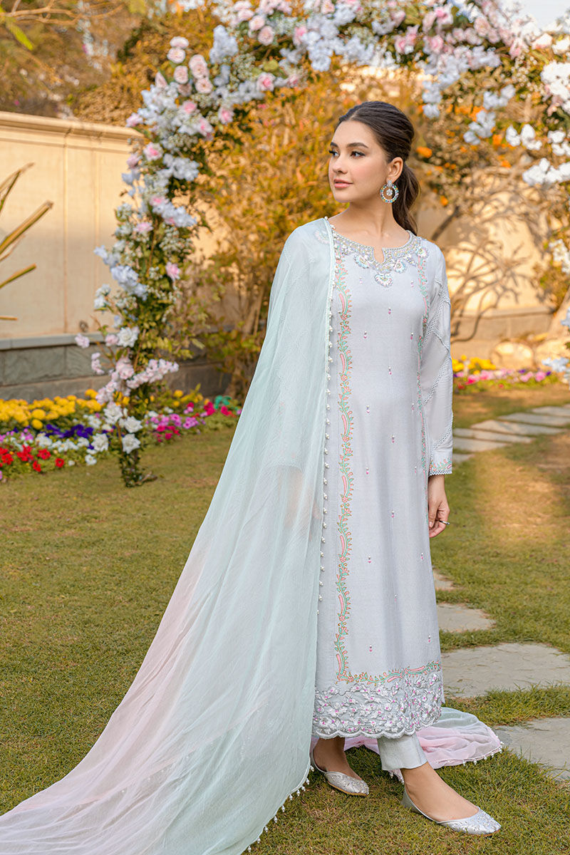 Fatima Khan | Luxury Pret 24 | FRENCH GREY - Official Fatima Khan stockist in UK - Sakeena London