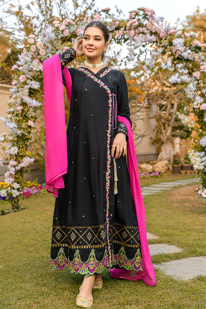 Fatima Khan | Luxury Pret 24 | BERRY BLACK - Official Fatima Khan stockist in UK - Sakeena London