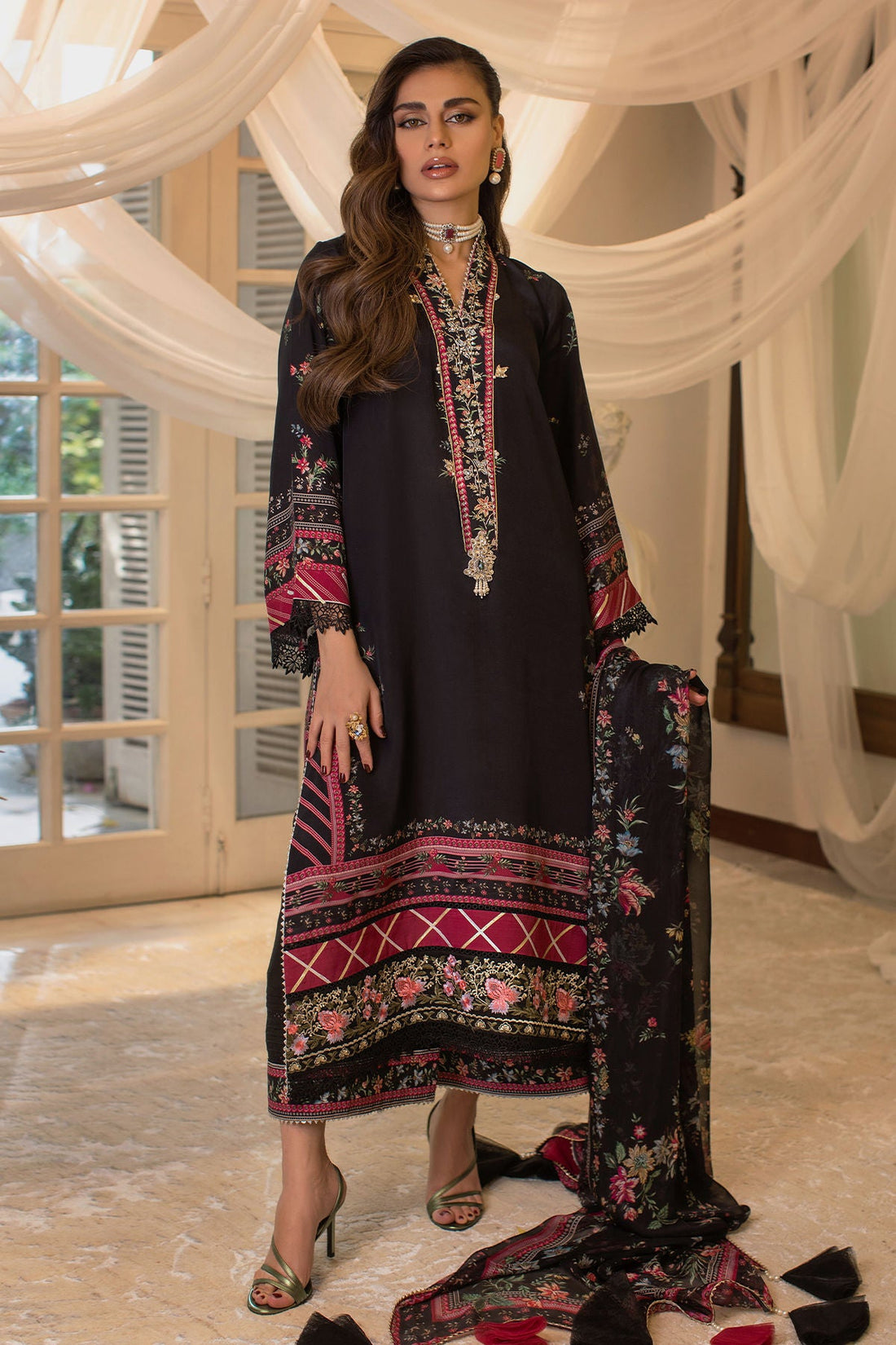 Annus Abrar | Luxe Silk Pret | ELISA - Official Annus Abrar stockist in UK - Sakeena London