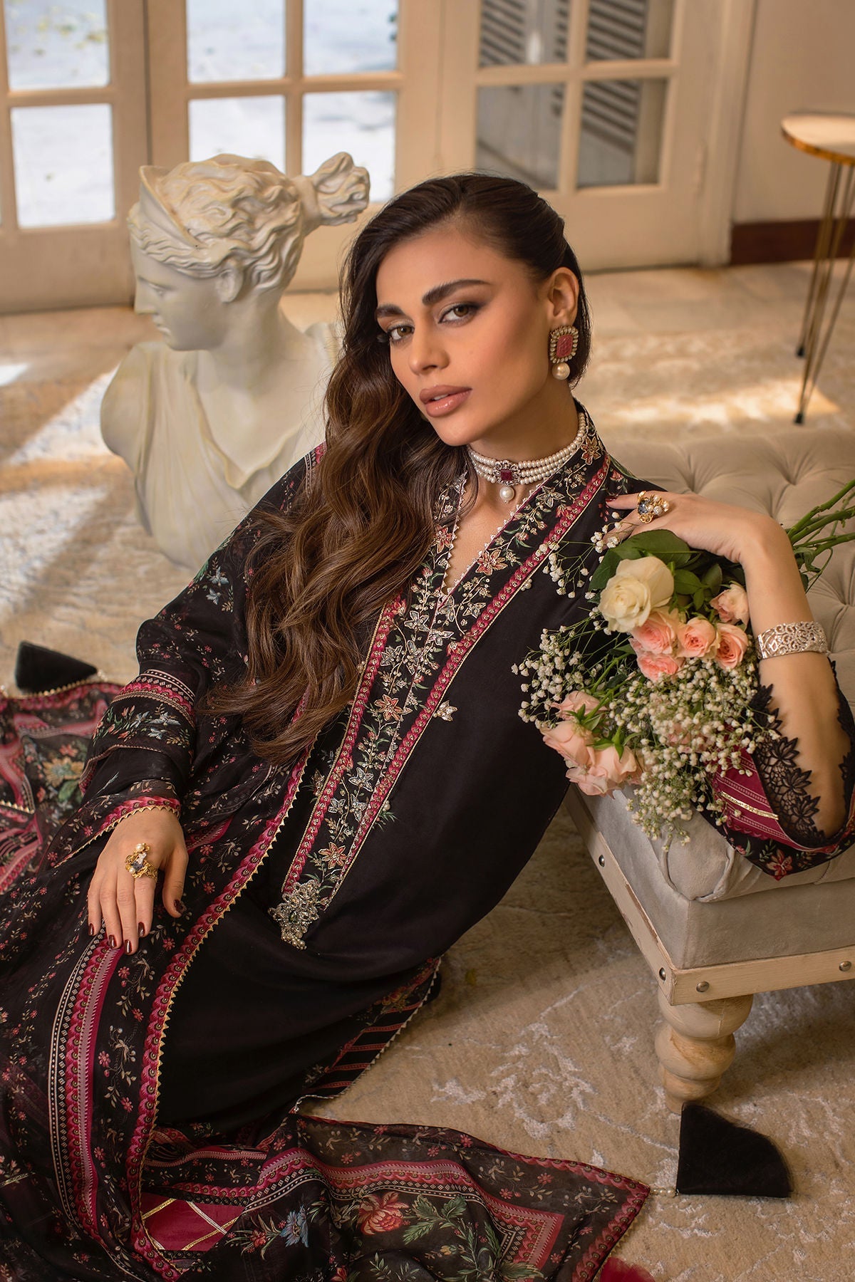 Annus Abrar | Luxe Silk Pret | ELISA - Official Annus Abrar stockist in UK - Sakeena London