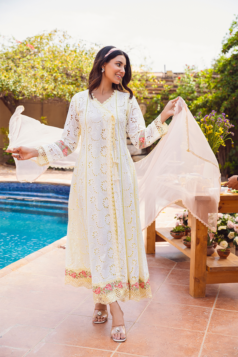 Fatima Khan | Luxury Pret 24 | LEMON BLUSH - Official Fatima Khan stockist in UK - Sakeena London