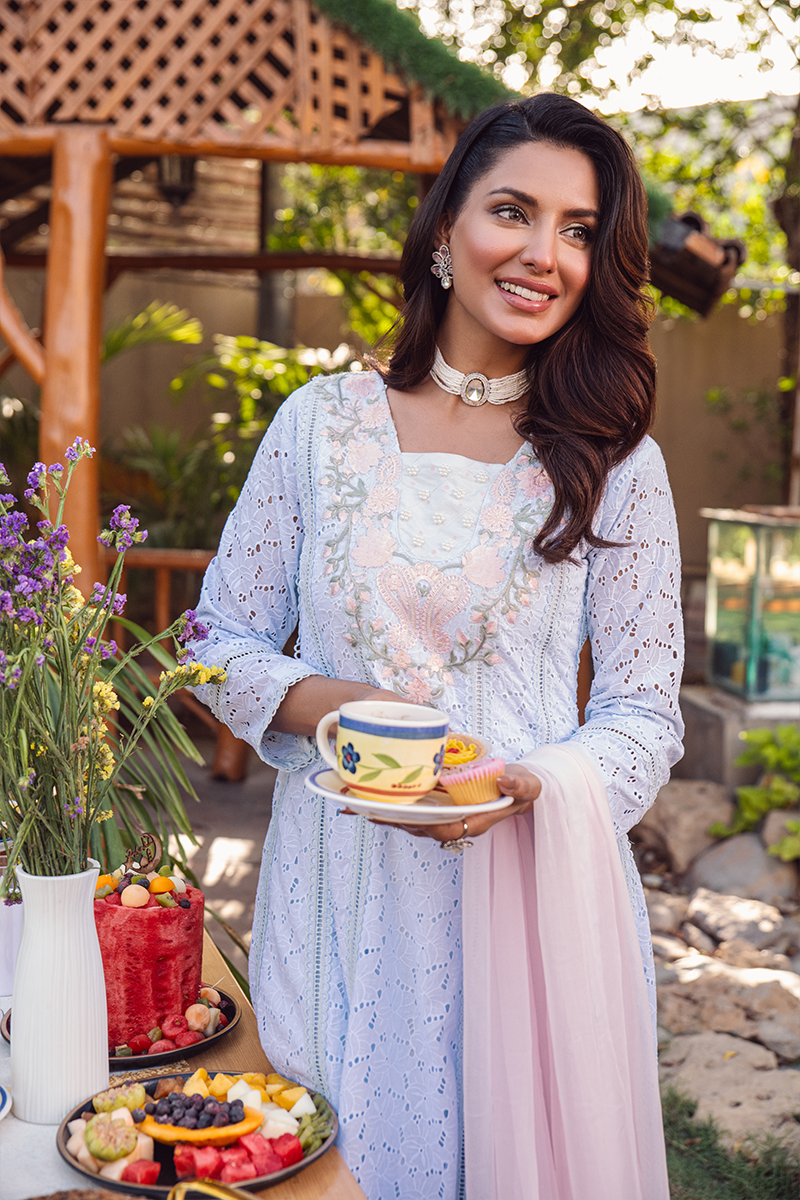 Fatima Khan | Luxury Pret 24 | ETHEREAL SKY BLUE - Official Fatima Khan stockist in UK - Sakeena London