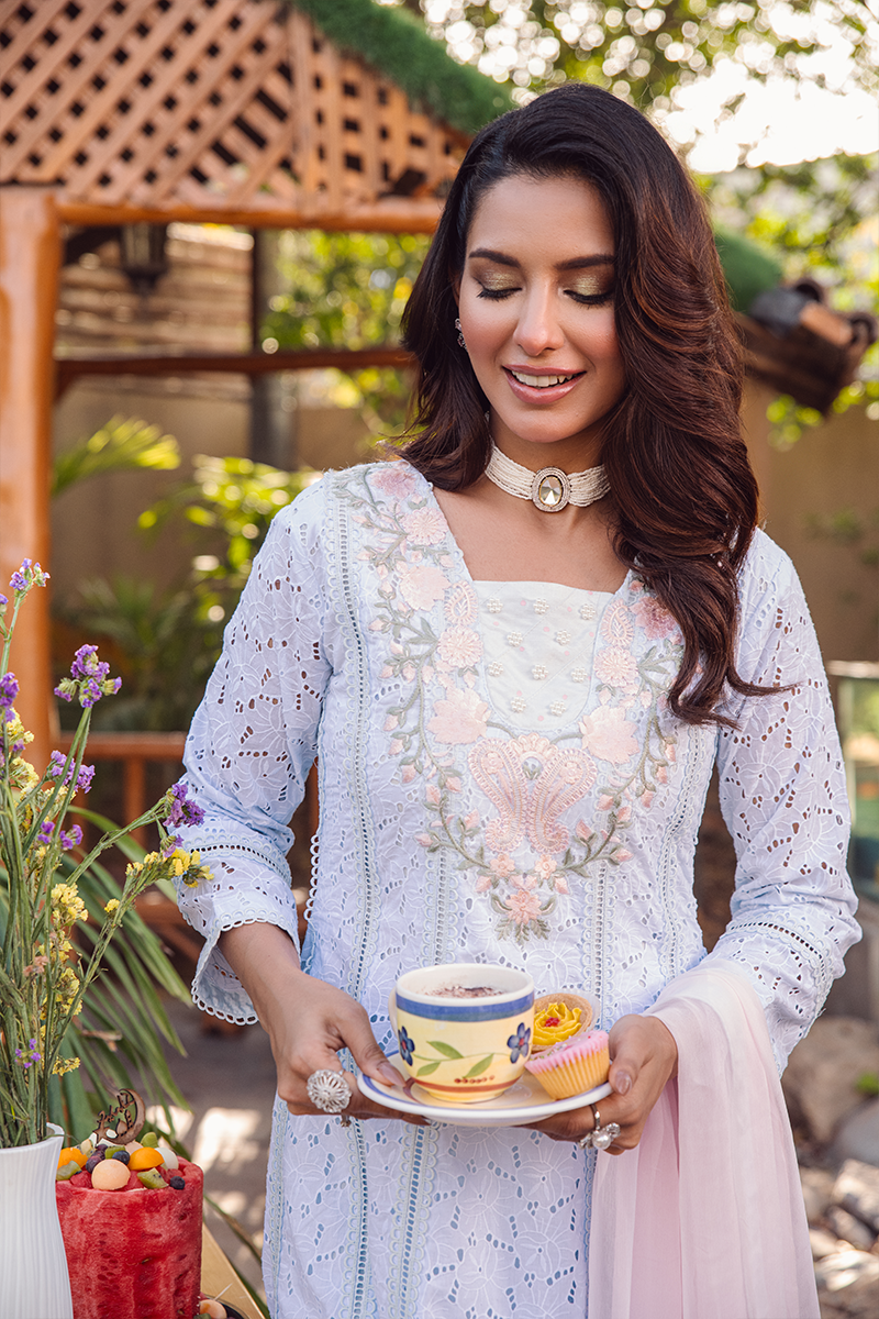 Fatima Khan | Luxury Pret 24 | ETHEREAL SKY BLUE - Official Fatima Khan stockist in UK - Sakeena London