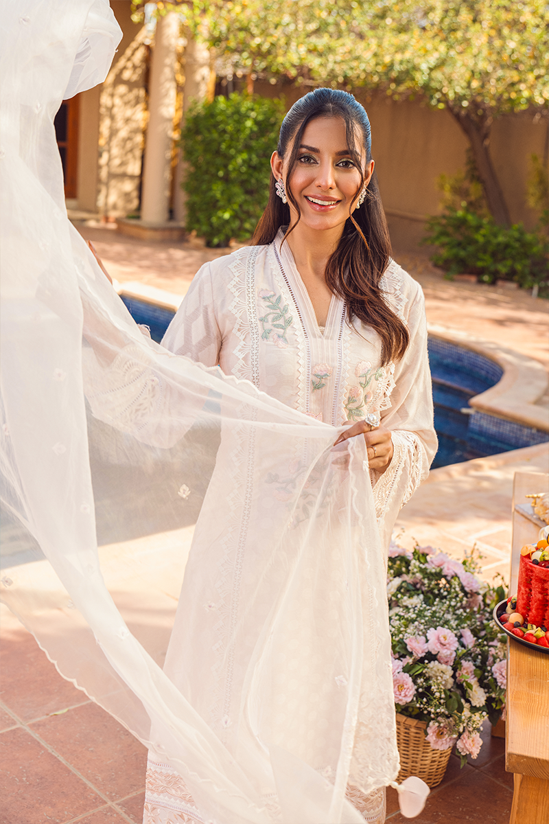 Fatima Khan | Luxury Pret 24 | ROSE WATER PEACH - Official Fatima Khan stockist in UK - Sakeena London
