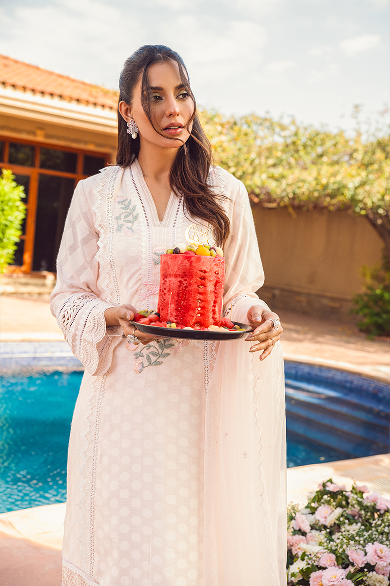 Fatima Khan | Luxury Pret 24 | ROSE WATER PEACH - Official Fatima Khan stockist in UK - Sakeena London