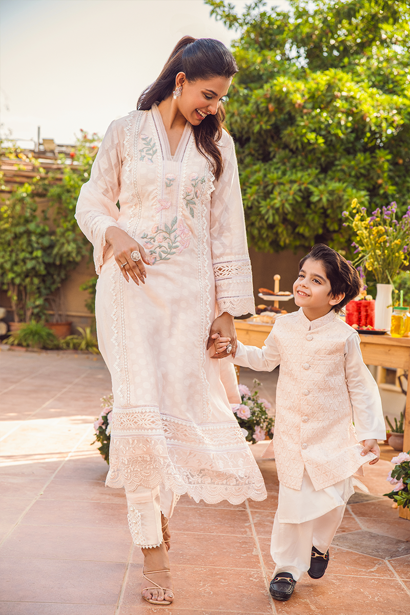 Fatima Khan | Luxury Pret 24 | ROSE WATER PEACH - Official Fatima Khan stockist in UK - Sakeena London
