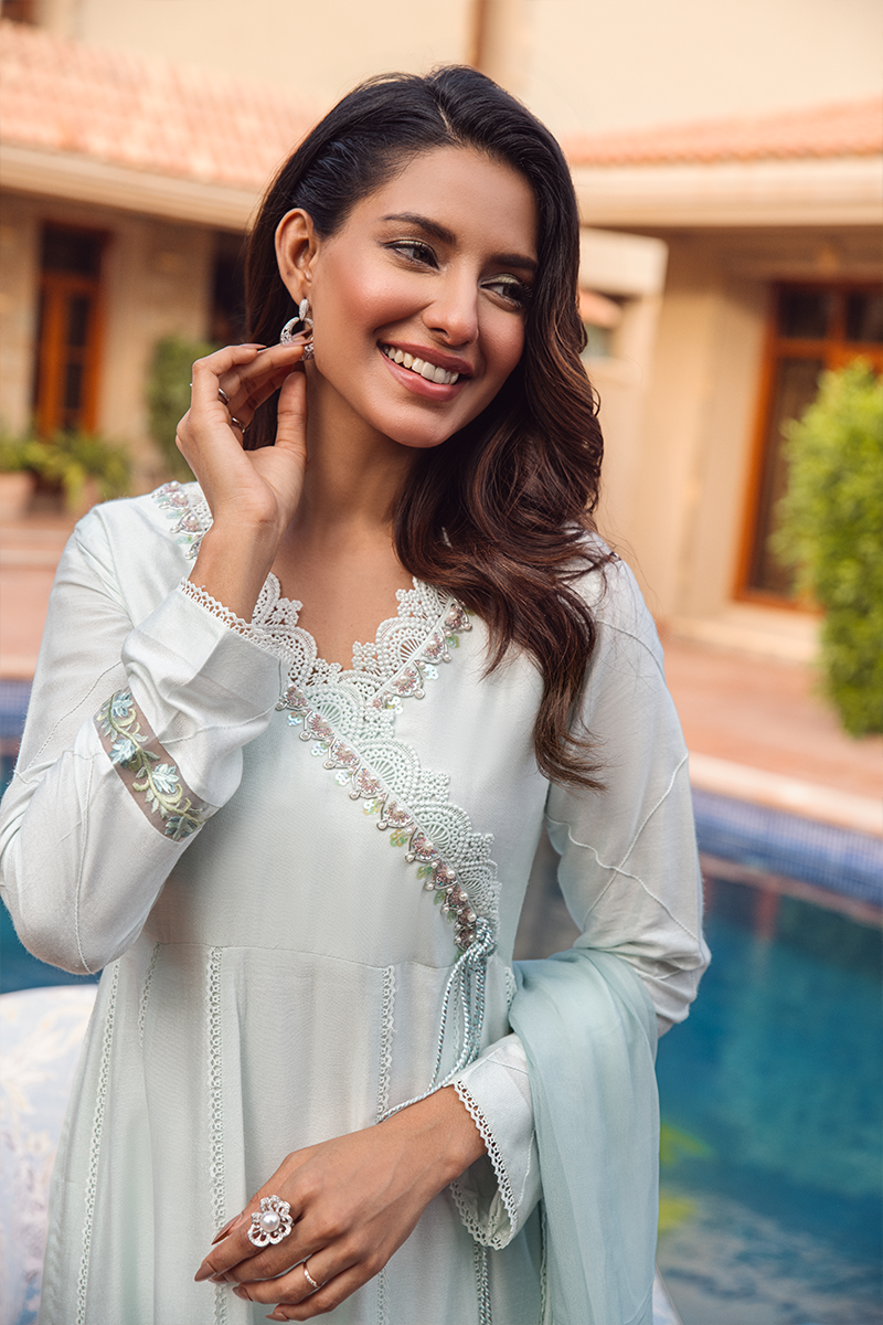 Fatima Khan | Luxury Pret 24 | FROSTED MINT - Official Fatima Khan stockist in UK - Sakeena London