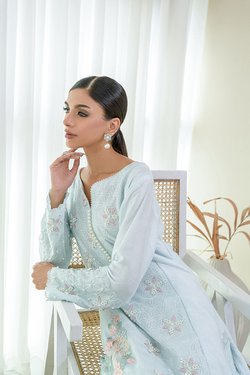 Fatima Khan | Luxury Pret 24 | BLUSH BLUE - Official Fatima Khan stockist in UK - Sakeena London