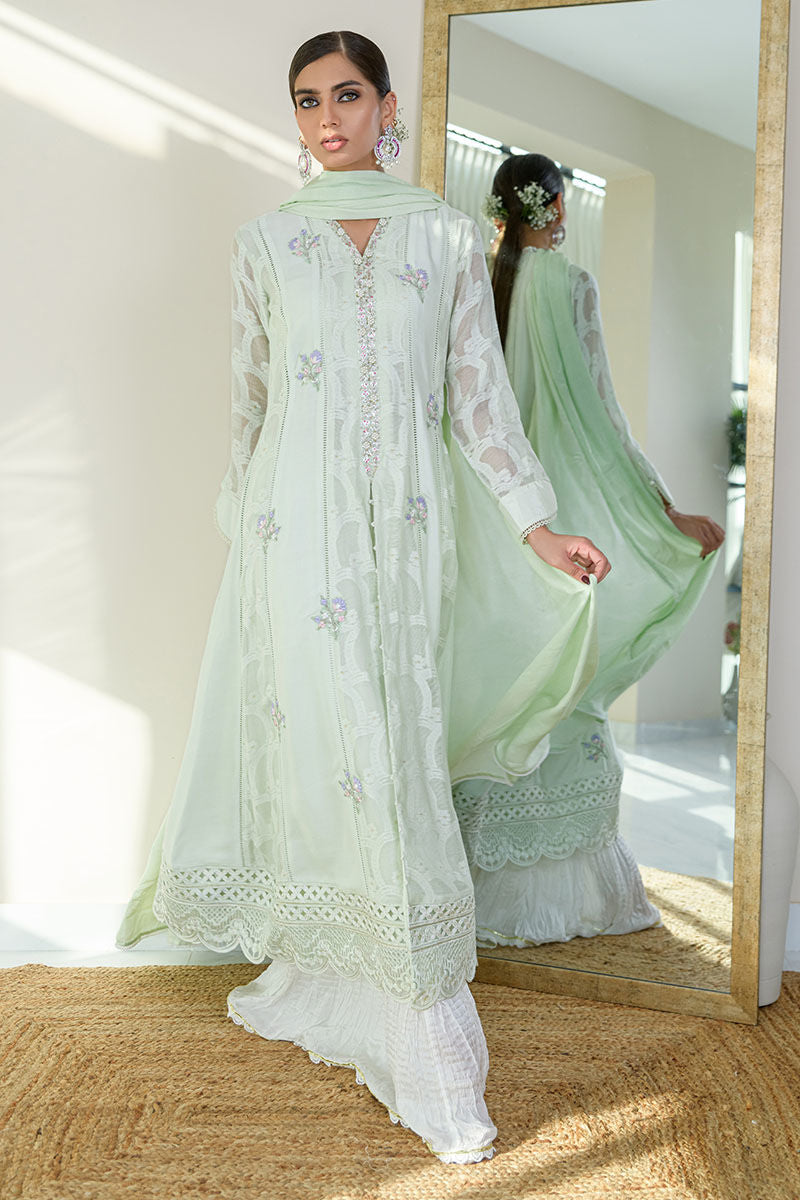 Fatima Khan | Luxury Pret 24 | SPRING MINT KALIDAAR - Official Fatima Khan stockist in UK - Sakeena London