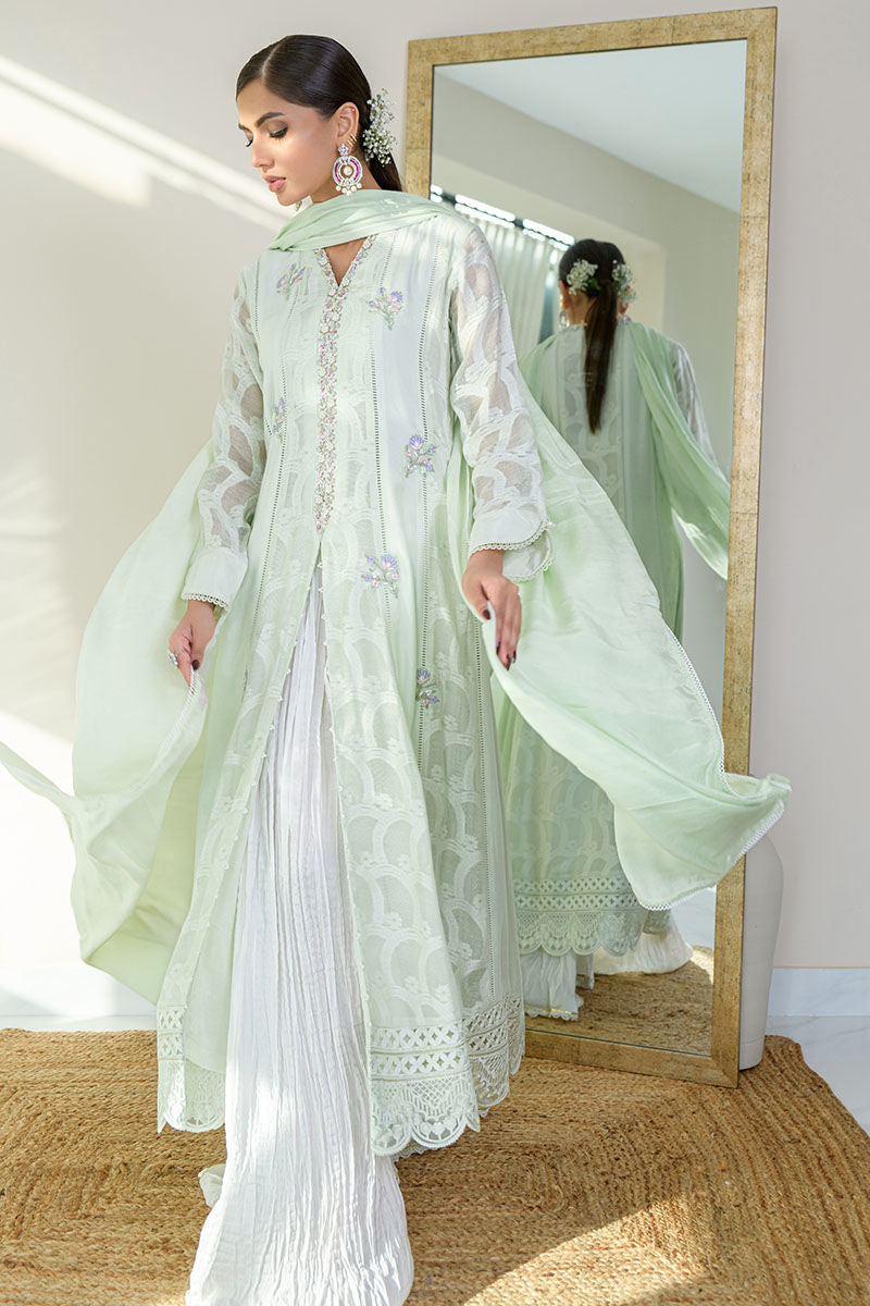 Fatima Khan | Luxury Pret 24 | SPRING MINT KALIDAAR - Official Fatima Khan stockist in UK - Sakeena London