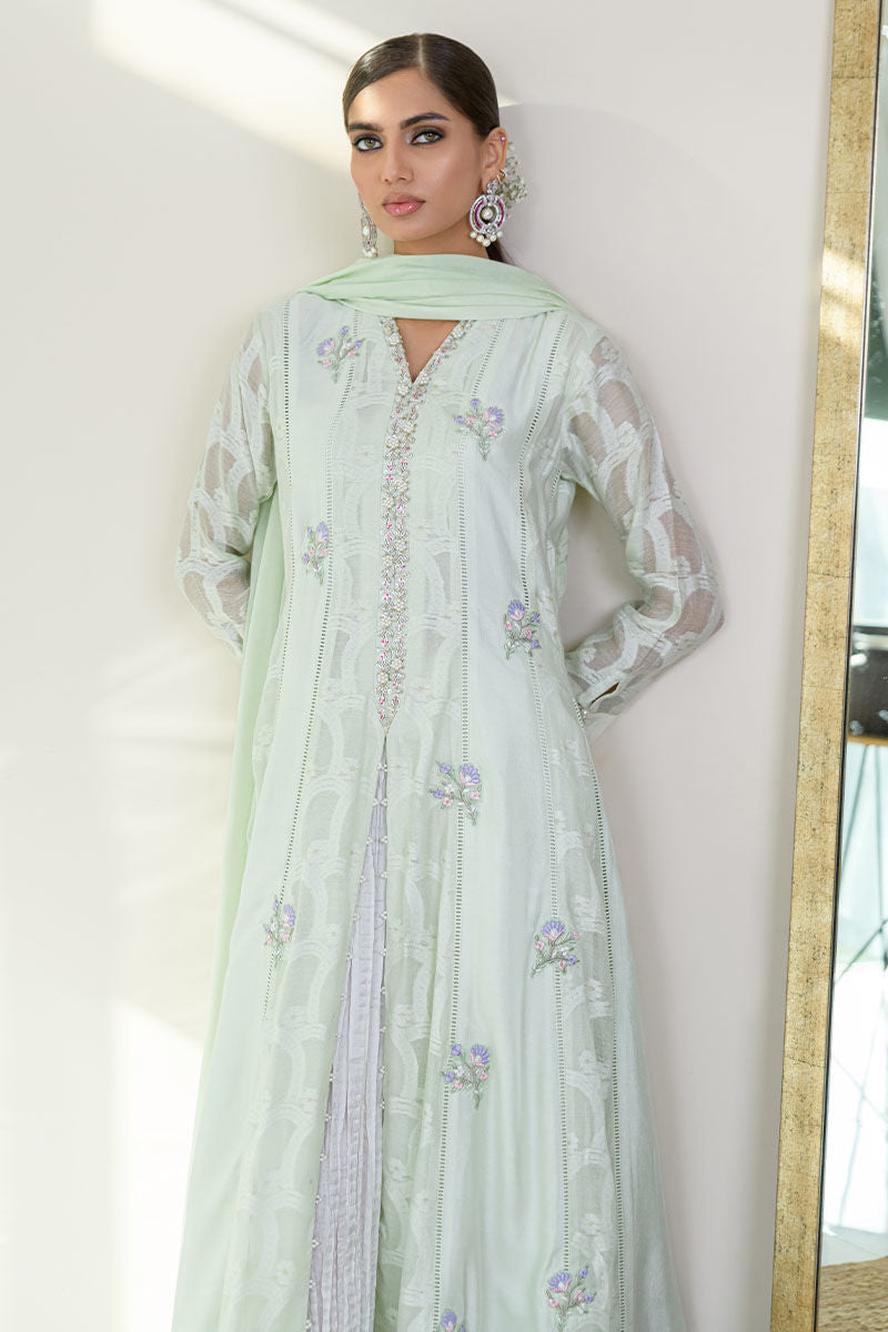 Fatima Khan | Luxury Pret 24 | SPRING MINT KALIDAAR - Official Fatima Khan stockist in UK - Sakeena London
