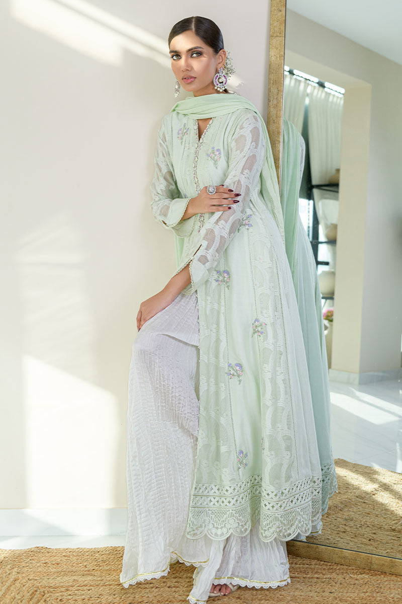 Fatima Khan | Luxury Pret 24 | SPRING MINT KALIDAAR - Official Fatima Khan stockist in UK - Sakeena London