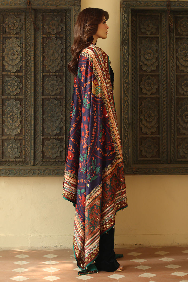 Aisha Imran | Printed Panache Velvet Shawls 25 | Liyana Velvet Shawl - Official Aisha Imran stockist in UK - Sakeena London