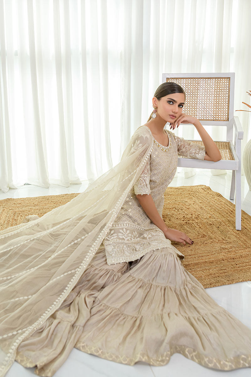 Fatima Khan | Luxury Pret 24 | GRACEFUL BEIGE - Official Fatima Khan stockist in UK - Sakeena London