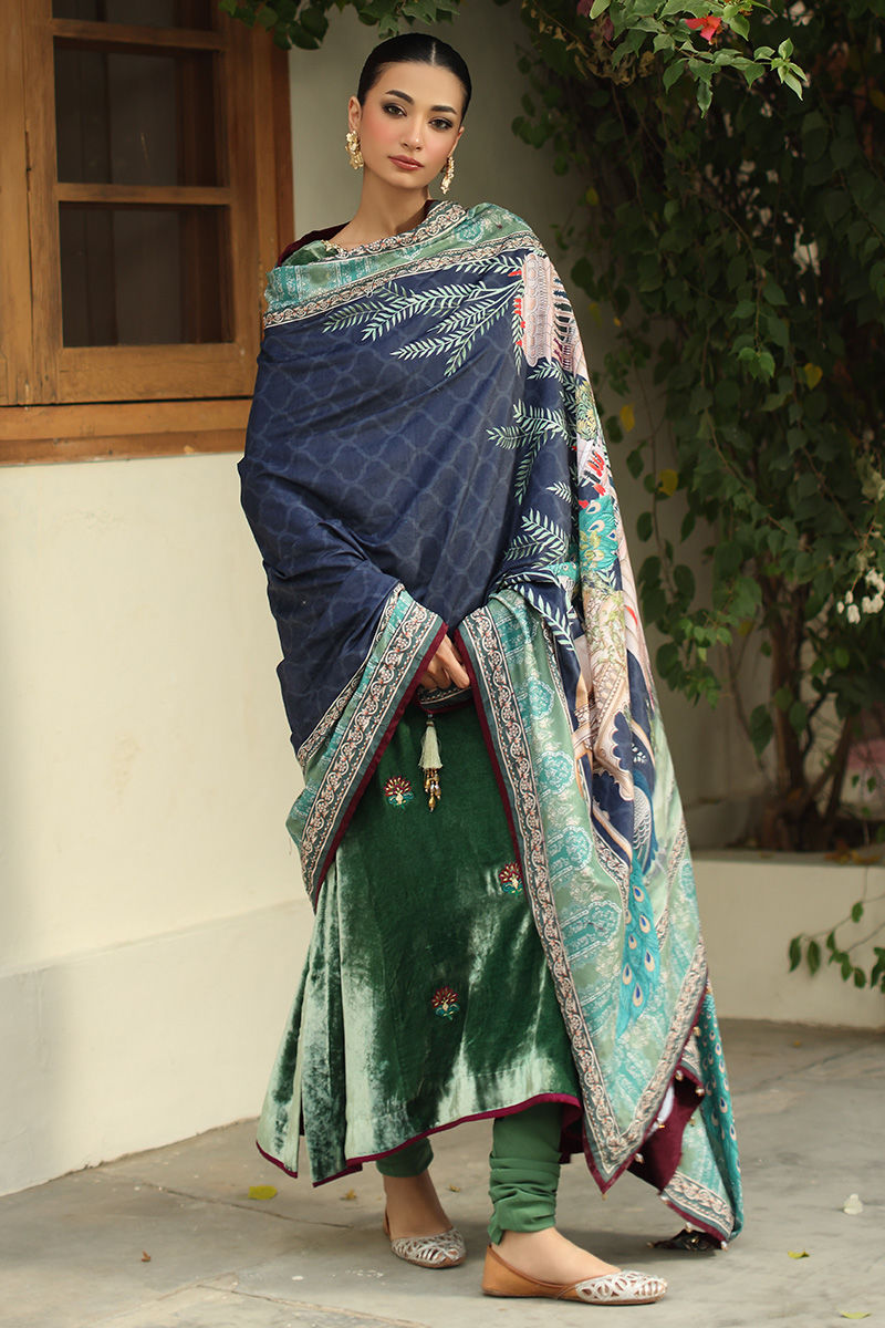Aisha Imran | Printed Panache Velvet Shawls 25 | Nayra Velvet Shawl - Official Aisha Imran stockist in UK - Sakeena London