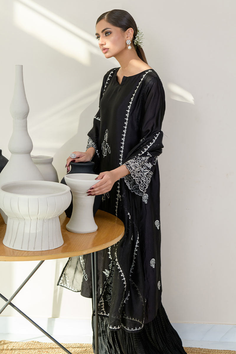 Fatima Khan | Luxury Pret 24 | ELITE BLACK - Official Fatima Khan stockist in UK - Sakeena London