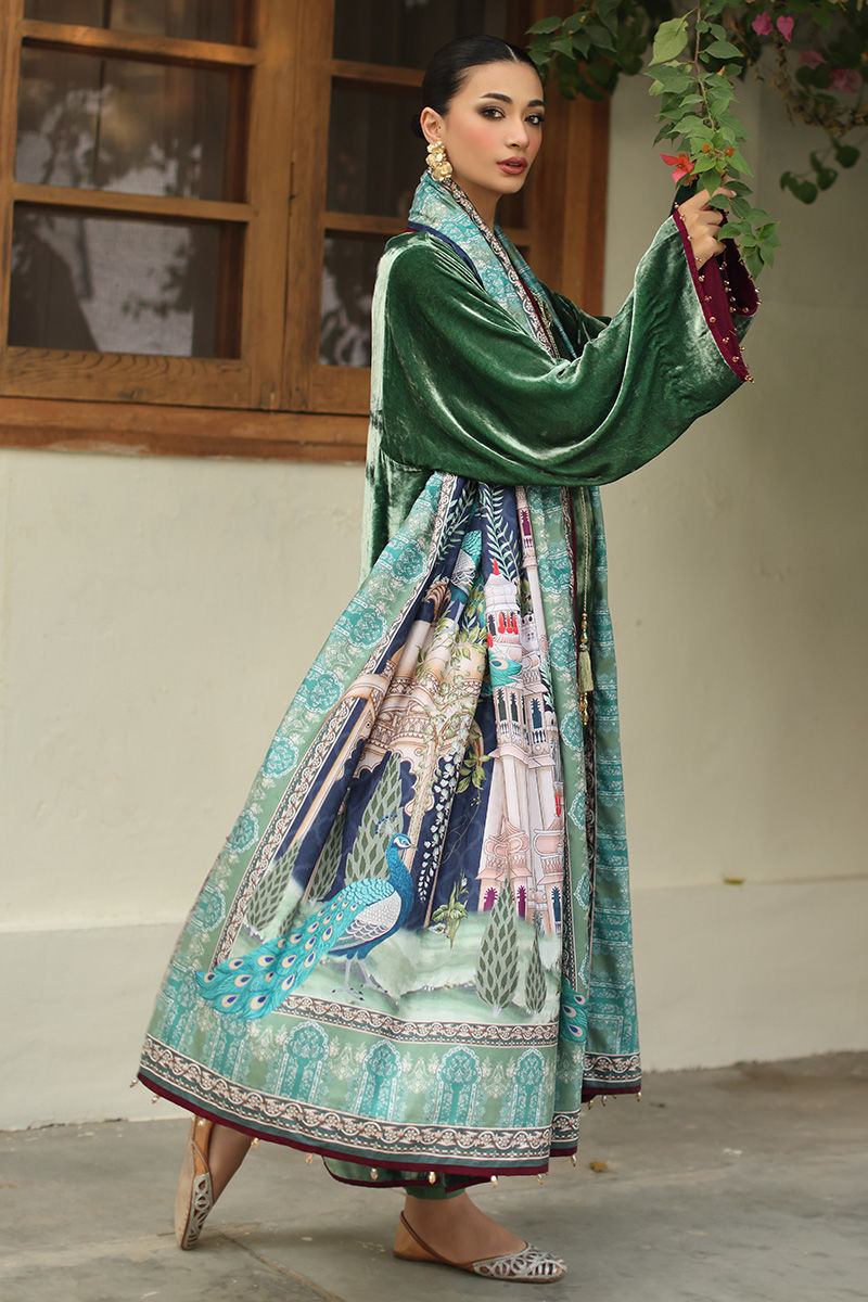 Aisha Imran | Printed Panache Velvet Shawls 25 | Nayra Velvet Shawl - Official Aisha Imran stockist in UK - Sakeena London