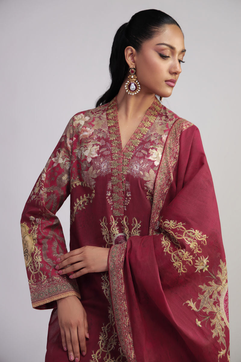 Shamaeel Ansari | Gulrang Lawn | Gulrang-05 - Official Shamaeel Ansari stockist in UK - Sakeena London