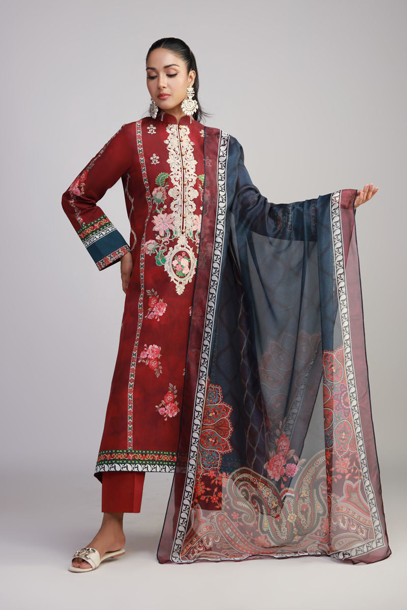 Shamaeel Ansari | Gulrang Lawn | Gulrang-07 - Official Shamaeel Ansari stockist in UK - Sakeena London