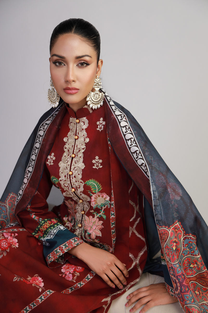 Shamaeel Ansari | Gulrang Lawn | Gulrang-07 - Official Shamaeel Ansari stockist in UK - Sakeena London
