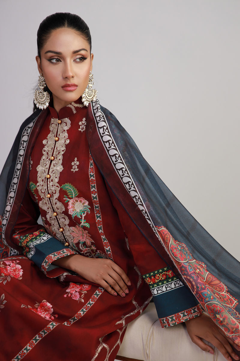 Shamaeel Ansari | Gulrang Lawn | Gulrang-07 - Official Shamaeel Ansari stockist in UK - Sakeena London
