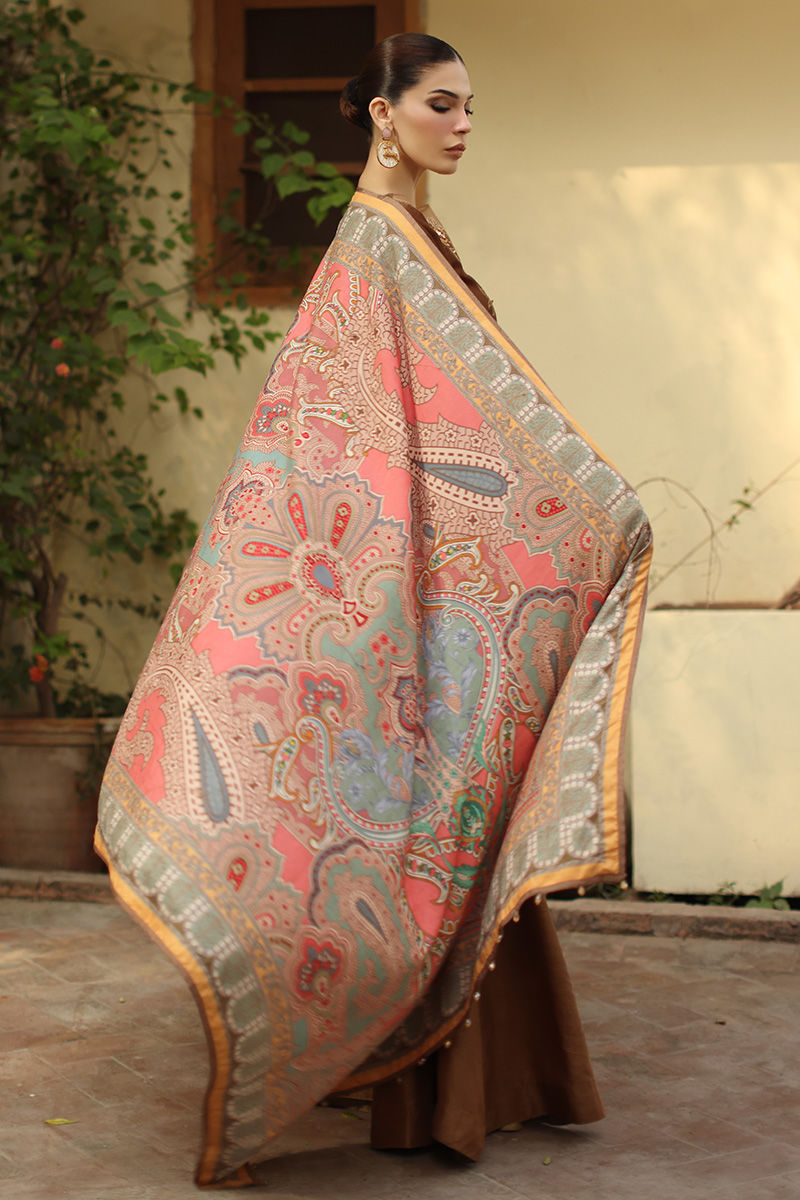 Aisha Imran | Printed Panache Velvet Shawls 25 | Myra Velvet Shawl - Official Aisha Imran stockist in UK - Sakeena London