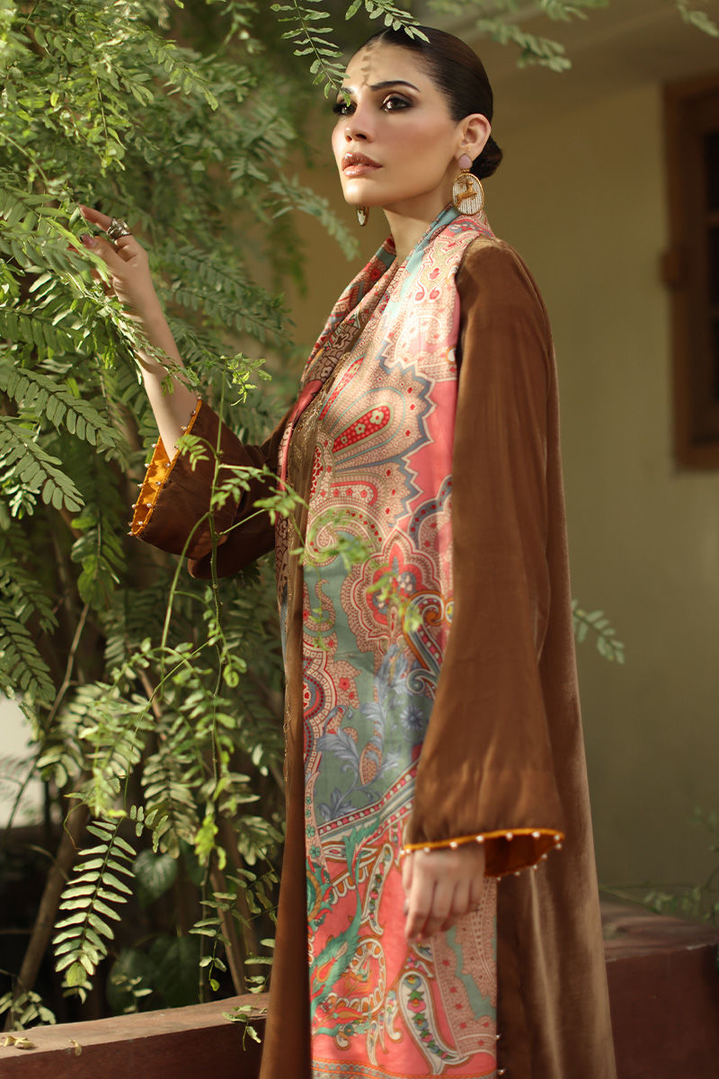 Aisha Imran | Printed Panache Velvet Shawls 25 | Myra Velvet Shawl - Official Aisha Imran stockist in UK - Sakeena London