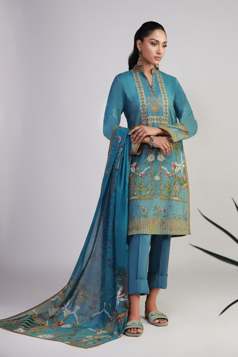 Shamaeel Ansari | Gulrang Lawn | Gulrang-11 - Official Shamaeel Ansari stockist in UK - Sakeena London
