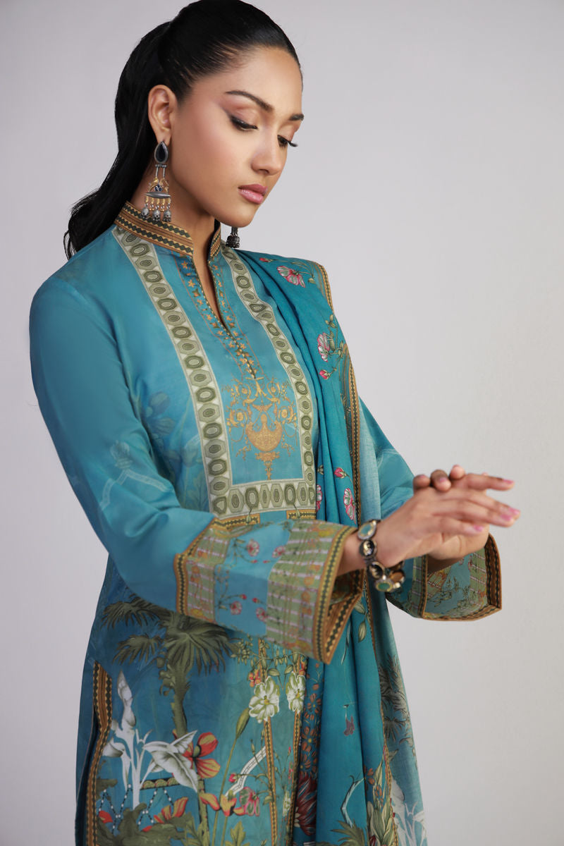 Shamaeel Ansari | Gulrang Lawn | Gulrang-11 - Official Shamaeel Ansari stockist in UK - Sakeena London