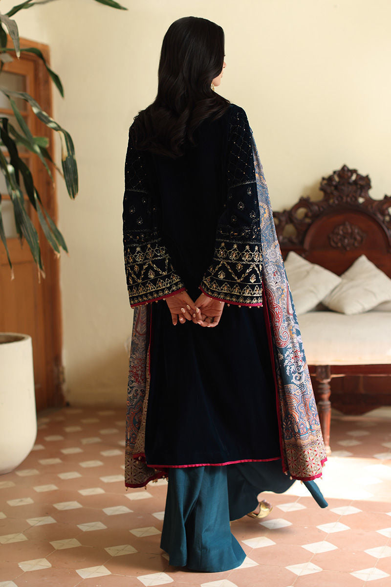 Aisha Imran | Printed Panache Velvet Shawls 25 | Reeva Velvet Shawl - Official Aisha Imran stockist in UK - Sakeena London