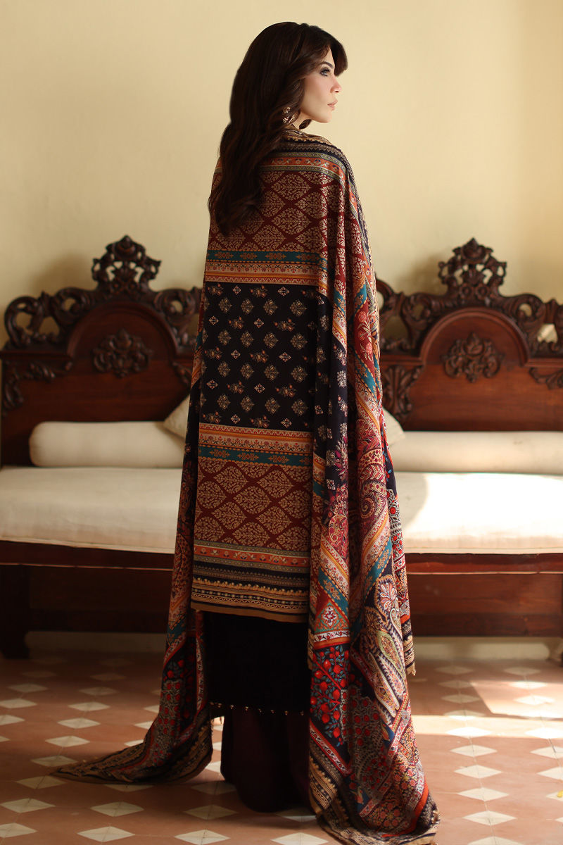 Aisha Imran | Printed Panache Velvet Shawls 25 | Selina Velvet Shawl - Official Aisha Imran stockist in UK - Sakeena London