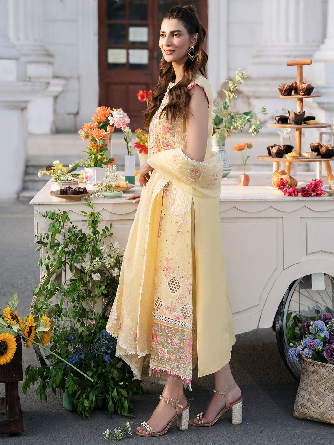 Bin Ilyas | Clara Embroidered Lawn 24 | 212 - B - Official Bin Ilyas stockist in UK - Sakeena London