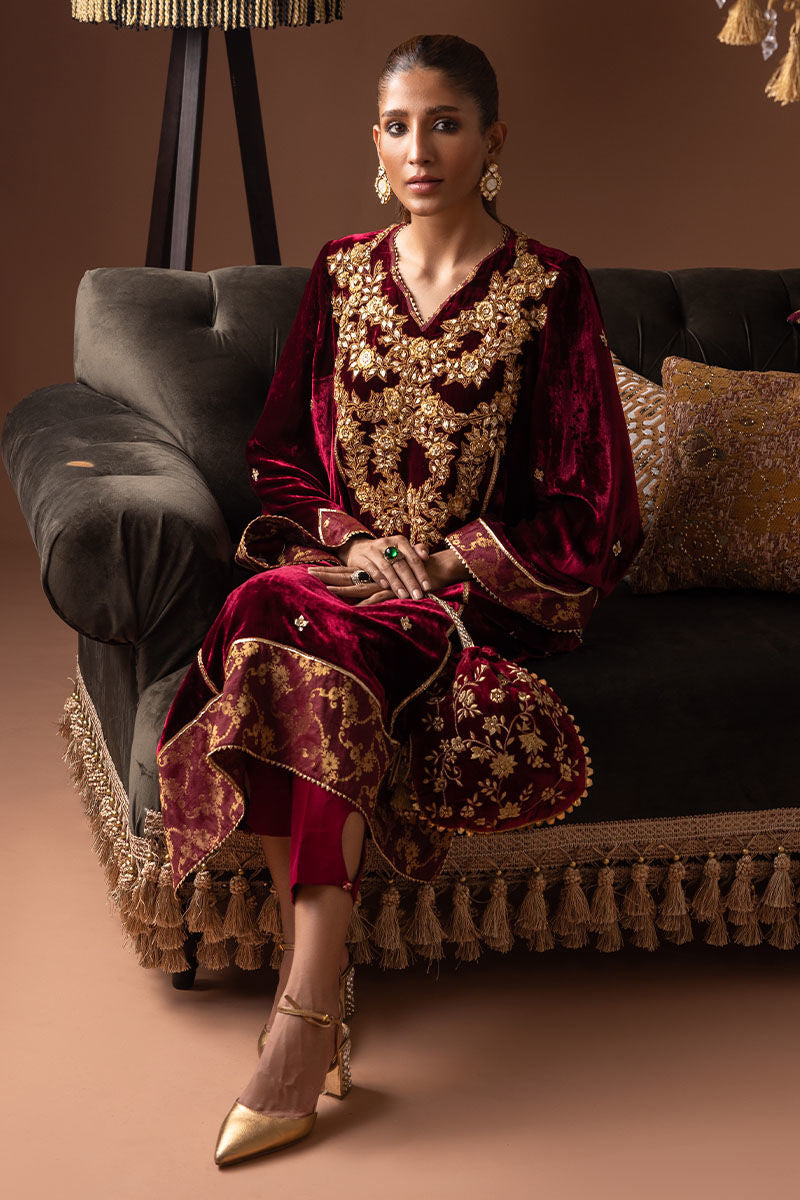 Ansab Jahangir | Bow Velvet Edit | SCARLETT - Official Ansab Jahangir stockist in UK - Sakeena London