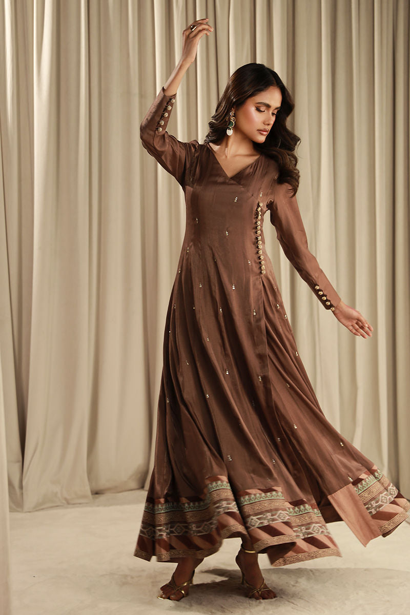 Fatima Khan | Sahar Luxe | BRONZE MINT PISHWAS - Official Fatima Khan stockist in UK - Sakeena London