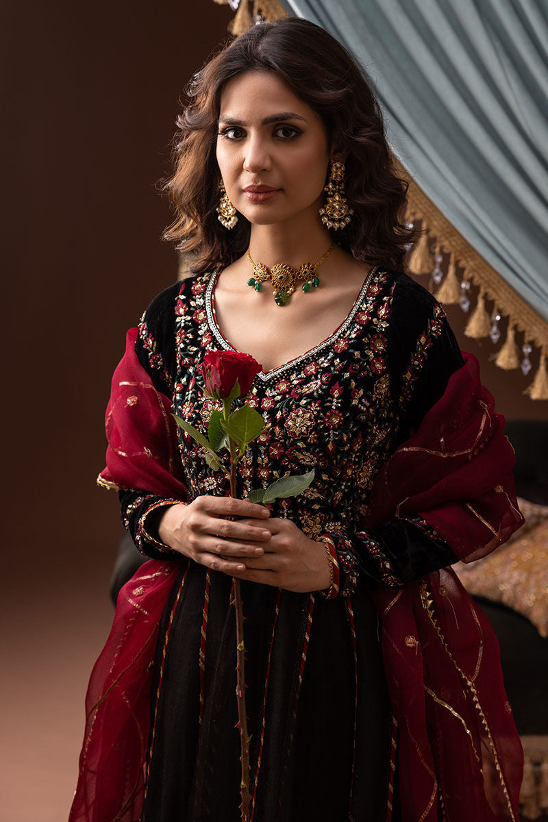 Ansab Jahangir | Bow Velvet Edit | ELAINE - Official Ansab Jahangir stockist in UK - Sakeena London