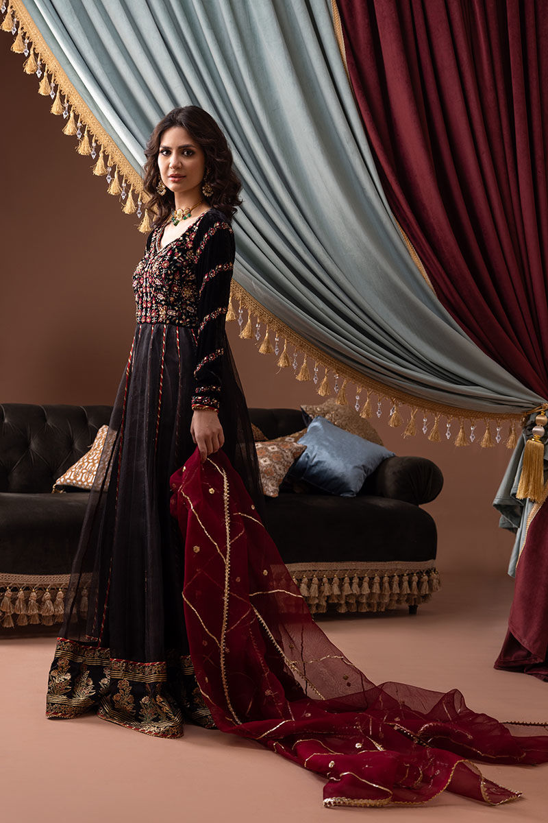 Ansab Jahangir | Bow Velvet Edit | ELAINE - Official Ansab Jahangir stockist in UK - Sakeena London