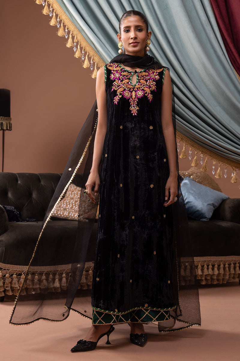 Ansab Jahangir | Bow Velvet Edit | DAPHNE - Official Ansab Jahangir stockist in UK - Sakeena London