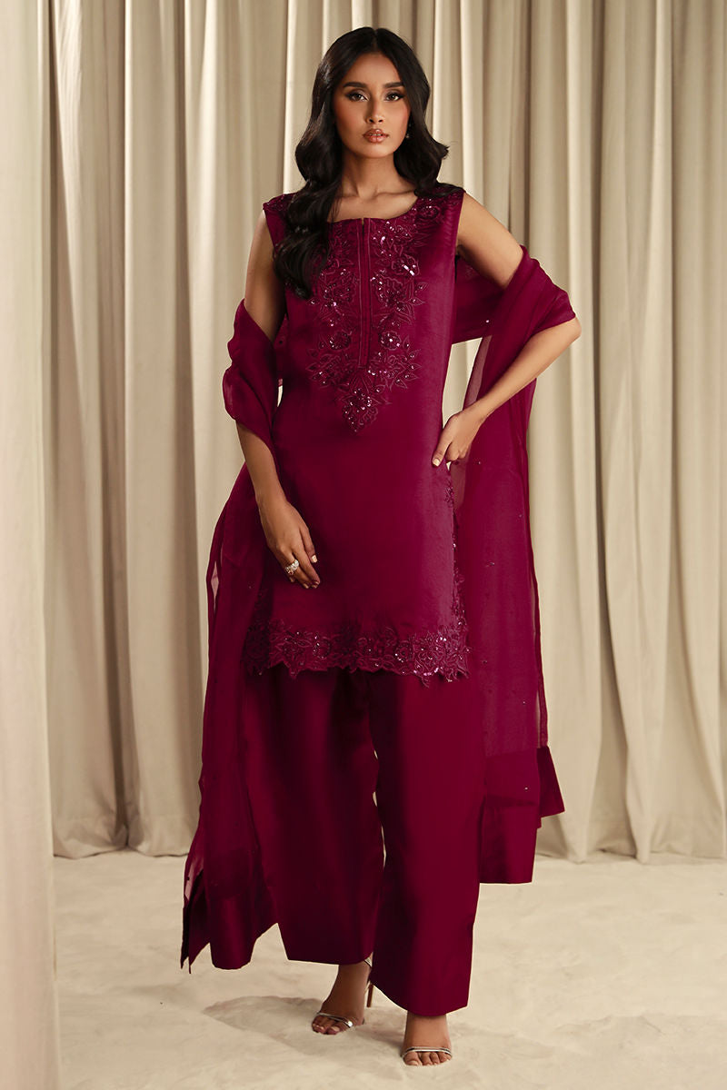 Fatima Khan | Sahar Luxe | VIVID MAGENTA - Official Fatima Khan stockist in UK - Sakeena London
