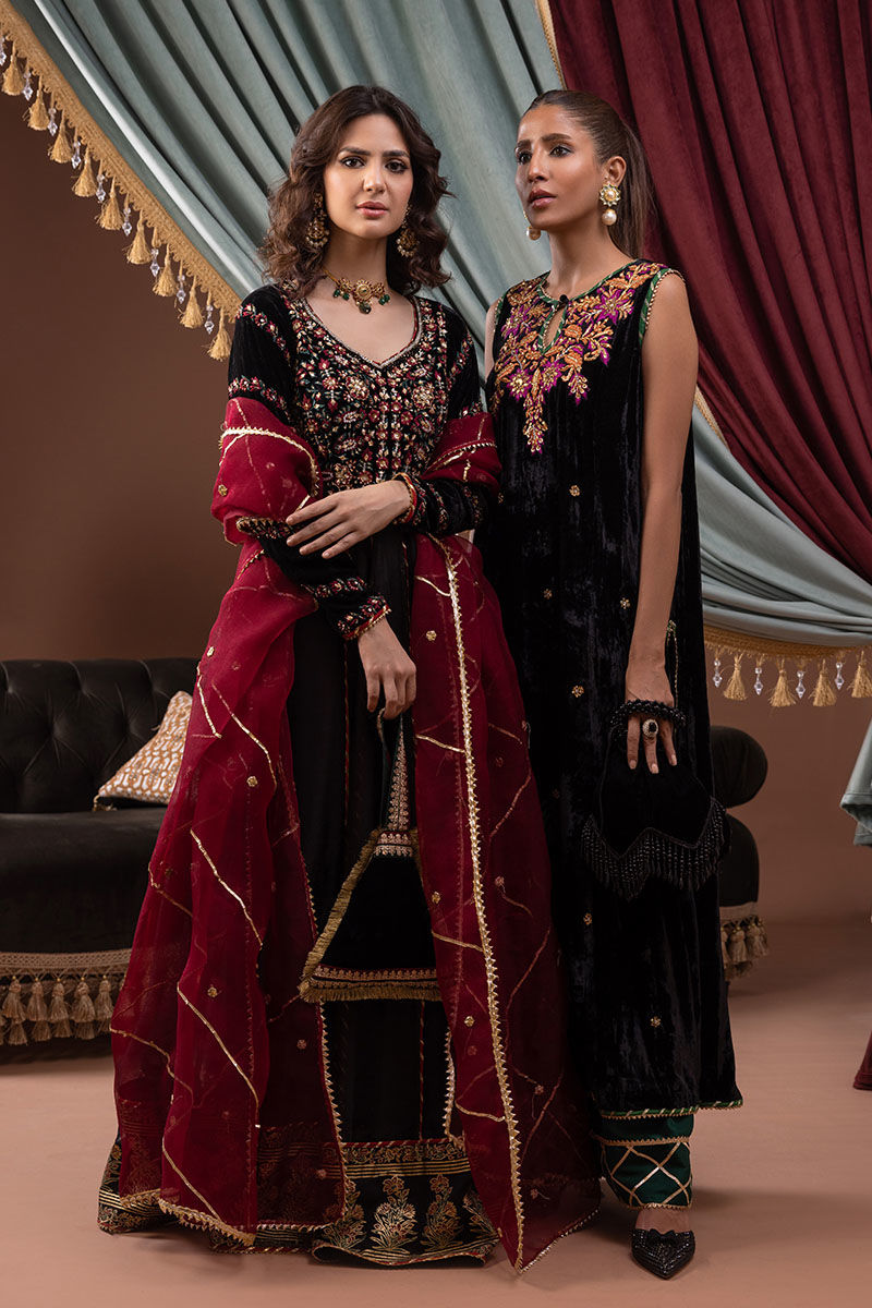 Ansab Jahangir | Bow Velvet Edit | ELAINE - Official Ansab Jahangir stockist in UK - Sakeena London