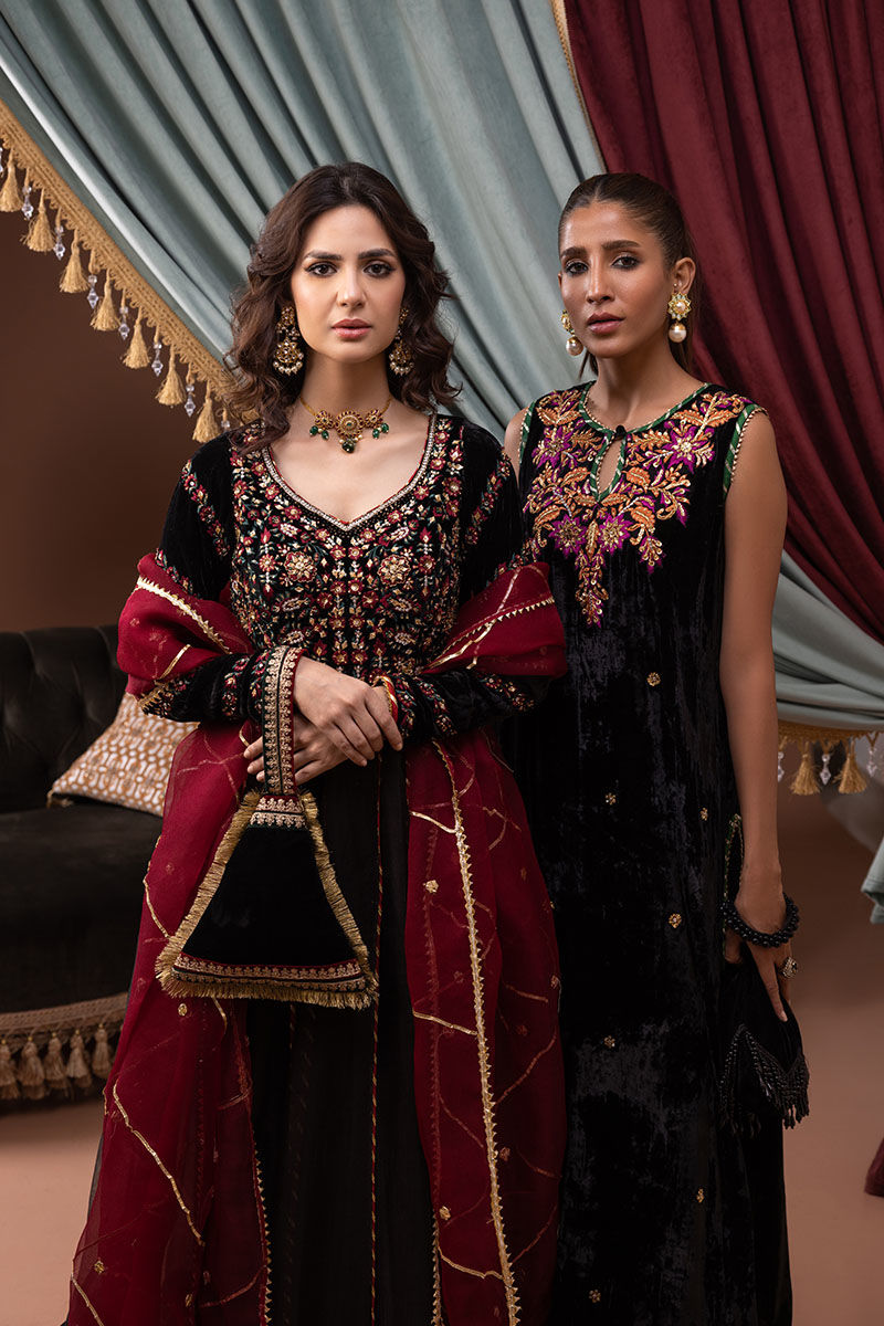 Ansab Jahangir | Bow Velvet Edit | DAPHNE - Official Ansab Jahangir stockist in UK - Sakeena London