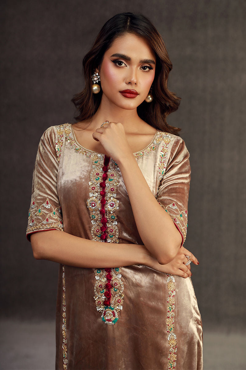 Fatima Khan | Anan Velvet Edit | Naira - Official Fatima Khan stockist in UK - Sakeena London