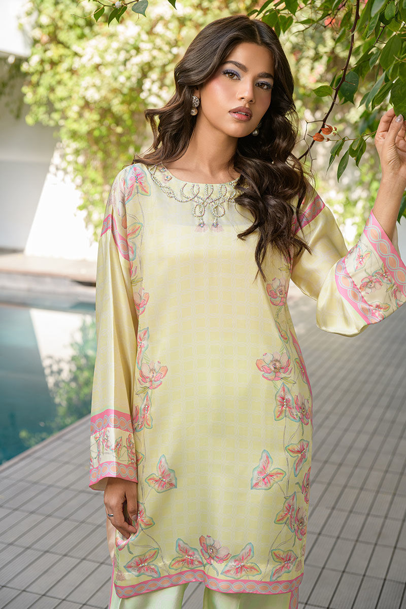 Fatima Khan | Eid Digital Silk Prints | Blossoms - Official Fatima Khan stockist in UK - Sakeena London