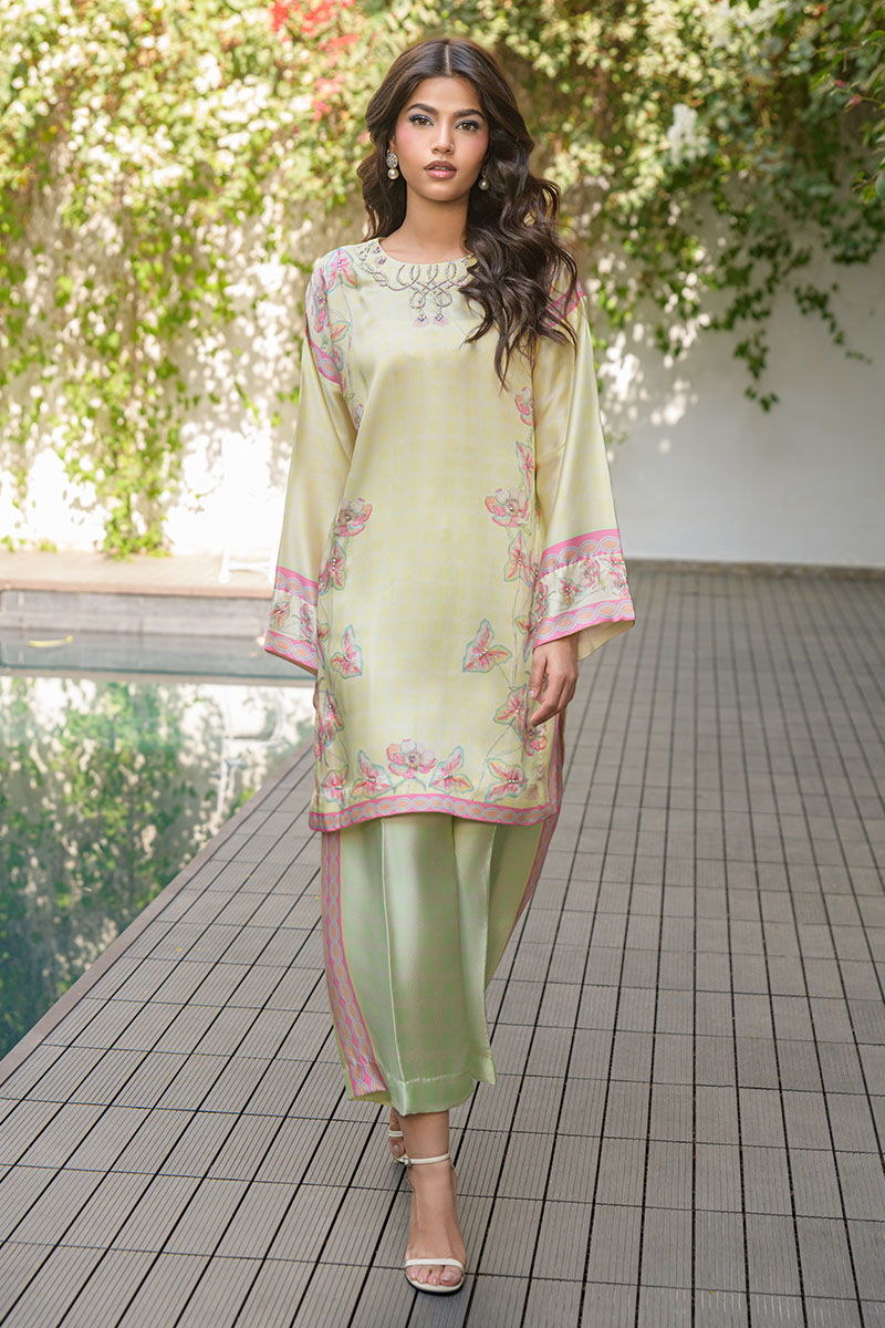 Fatima Khan | Eid Digital Silk Prints | Blossoms - Official Fatima Khan stockist in UK - Sakeena London